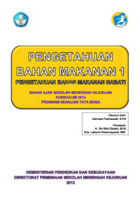 Image of Pengetahuan Bahan Makanan 1 (buku siswa)