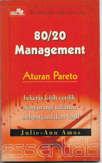 Image of Essentials : 80/20 management Aturan Pareto