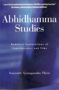 Image of Abhidhamma Studies : Buddhist explorations of consciousness and time