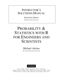 Image of INSTRUCTOR’S SOLUTIONS MANUAL: PROBABILITY & STATISTICS WITH R FOR ENGINEERS AND SCIENTISTS
