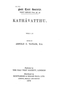 Image of Kathāvatthu