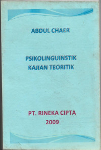 Image of Psikolinguinstik Kajian Teoritik