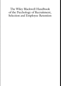 Image of The Wiley Blackwell Handbook Of The Pschology Of Recruitment, Selection And Employee Rertention
