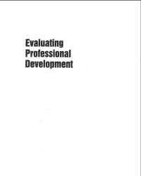 Image of Evaluating Professional Development
