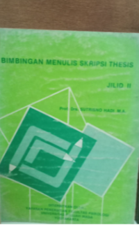 Image of Bimbingan Menulis Skipsi Thesis Jilid ll