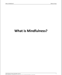 Image of What is mindfulness