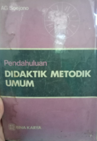 Image of Pendahuluan Didaktif Metodik Umum
