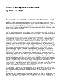 Image of Understanding Human Behavior