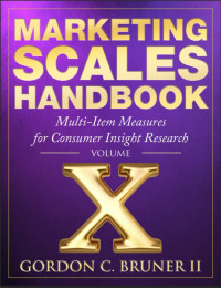 Image of Marketing Scales Handbook Volume X