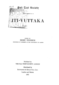 Image of Text Series No. 39: Iti-Vuttaka