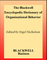 Image of The Blackwell Encyclopedic Dictionary of Organizational Behavior