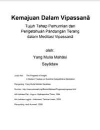 Image of Kemajuan Dalam Vipassanā