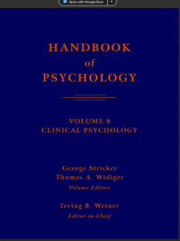 Image of HANDBOOK of PSYCHOLOGY VOLUME 8