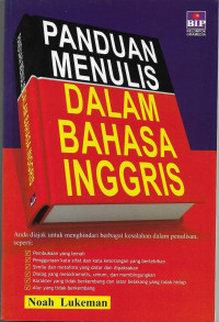 Image of Panduan Menulis dalam Bahas Inggris