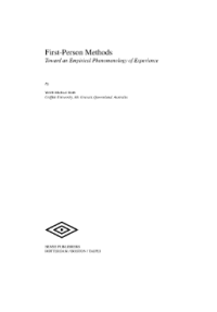 Image of First-Person Methods Toward an Empirical Phenomenology of Experience