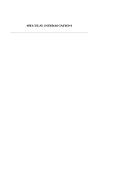 Image of SPIRITUAL INTERROGATIONS
