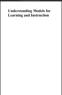 Image of Understanding Models for Learning and Instruction